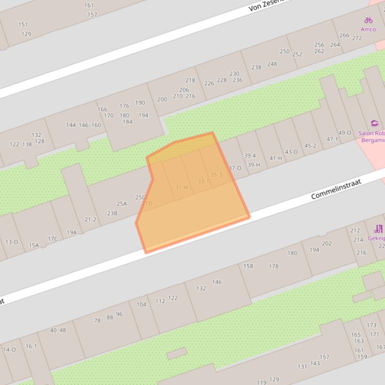 Kaart van postcodegebied 1093TH.