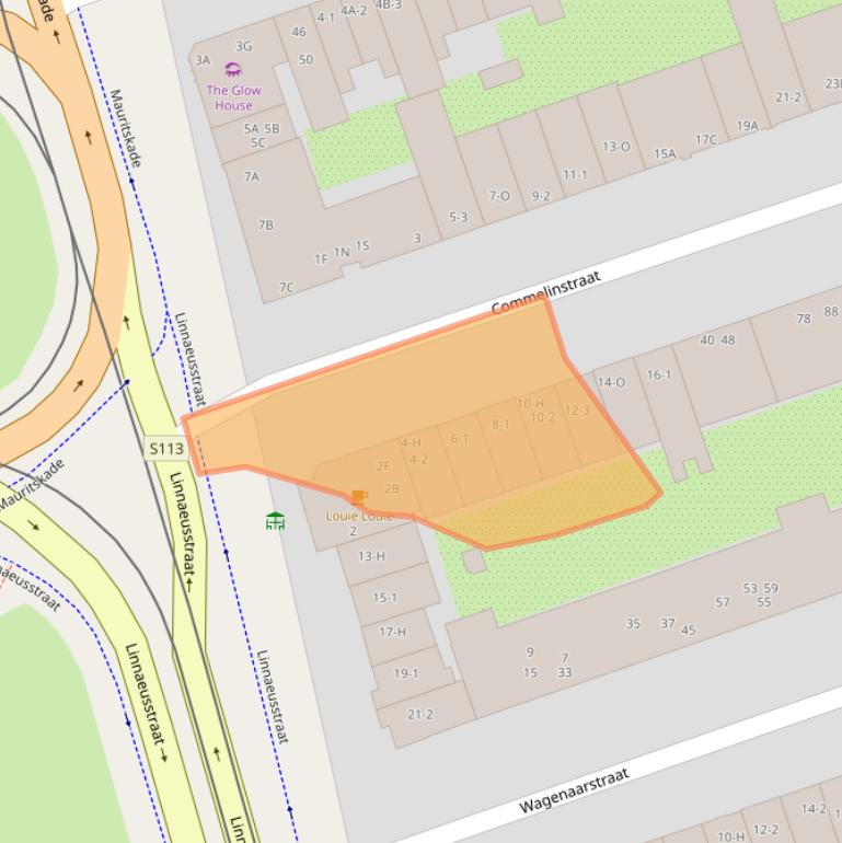 Kaart van postcodegebied 1093TR.