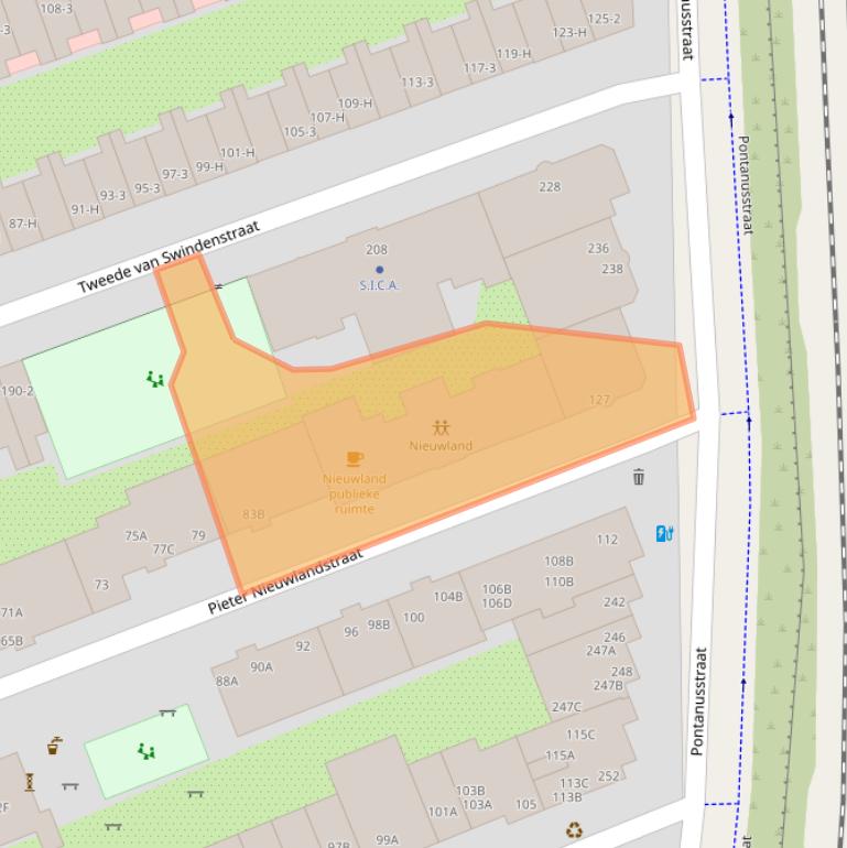 Kaart van postcodegebied 1093XN.