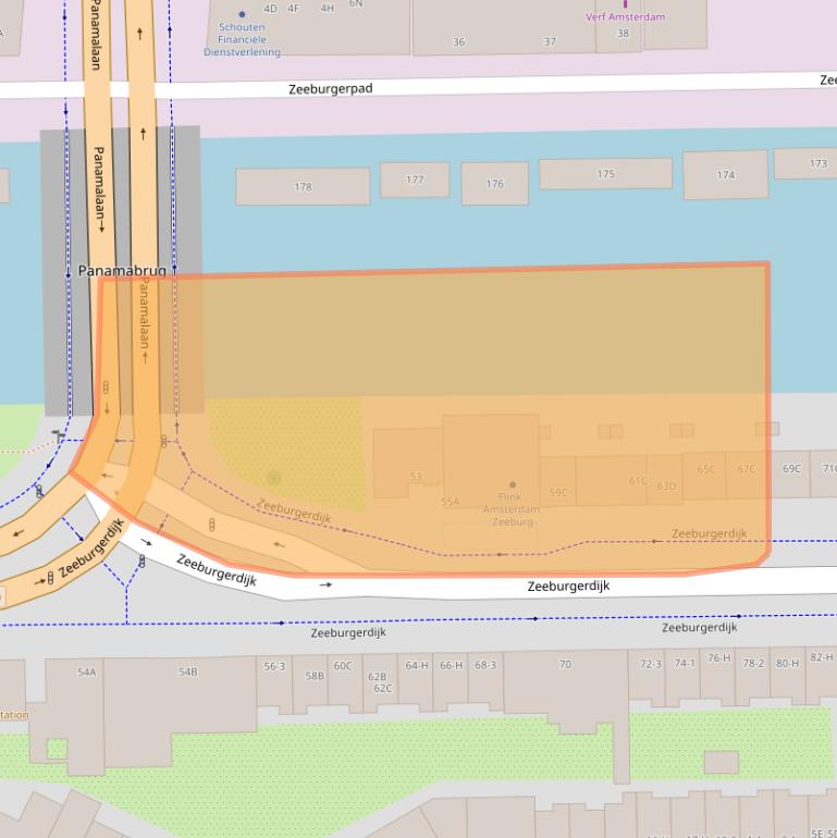 Kaart van postcodegebied 1094AA.