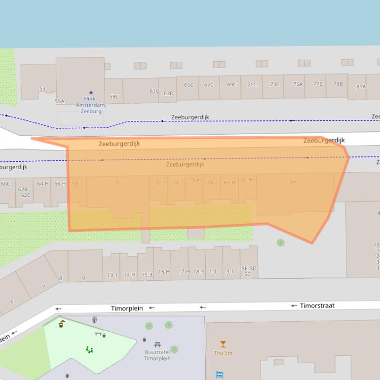 Kaart van postcodegebied 1094AG.