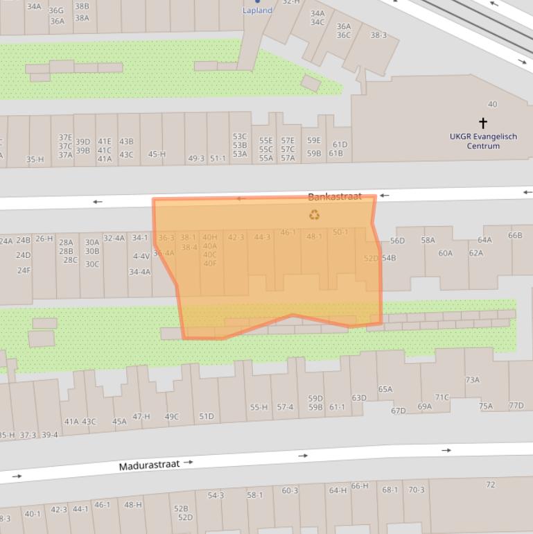 Kaart van postcodegebied 1094EG.