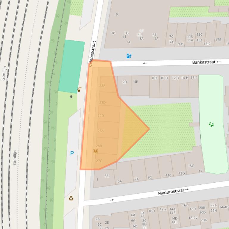 Kaart van postcodegebied 1094EL.