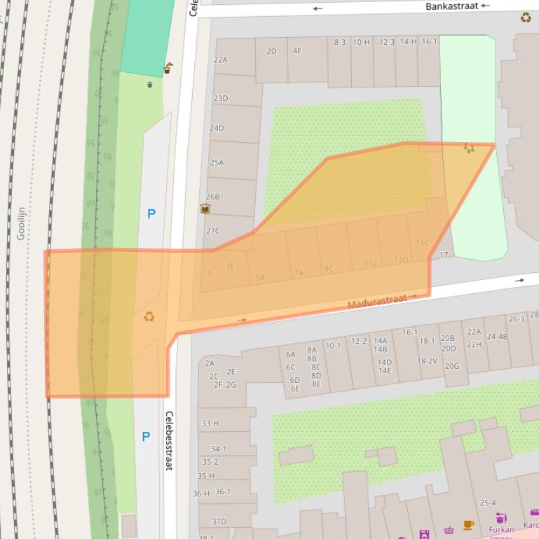 Kaart van postcodegebied 1094GC.