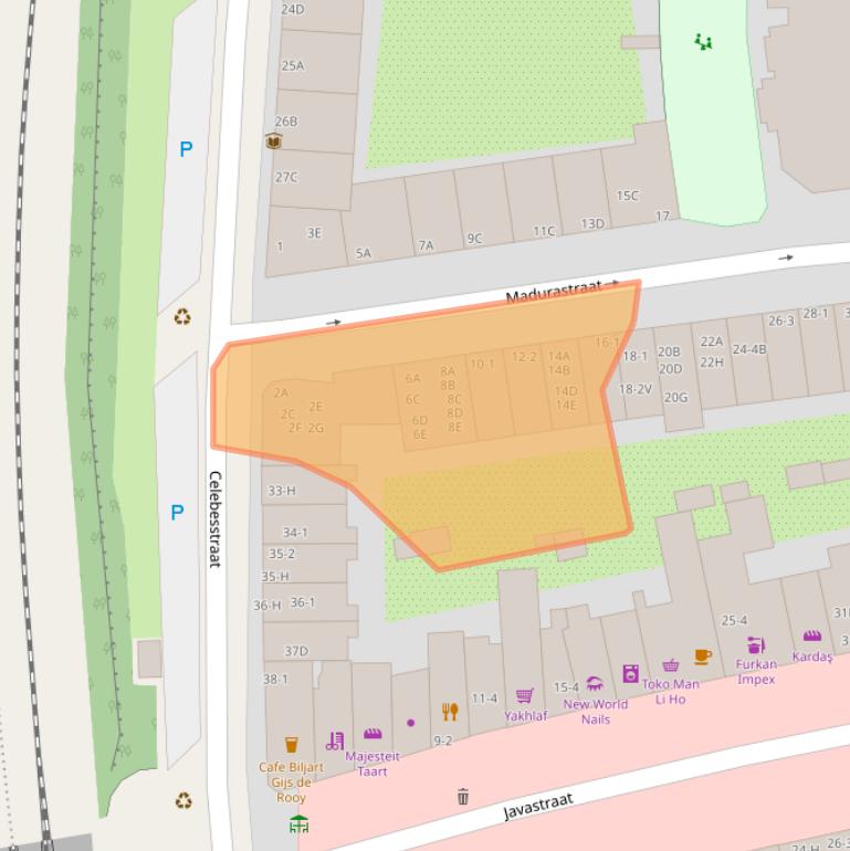 Kaart van postcodegebied 1094GL.