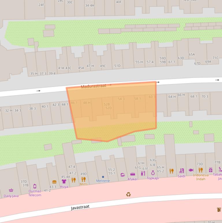 Kaart van postcodegebied 1094GP.