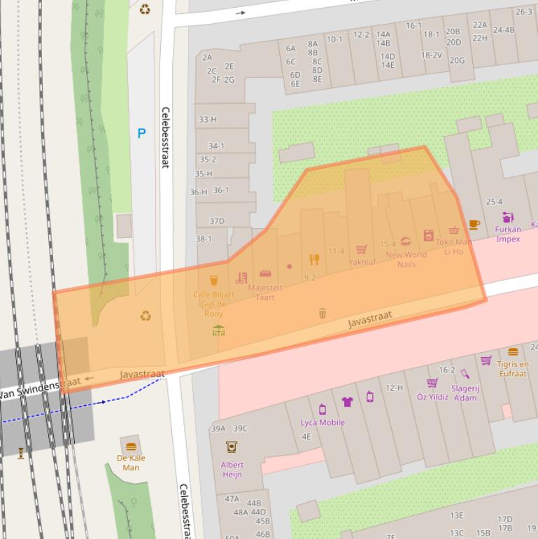 Kaart van postcodegebied 1094GX.
