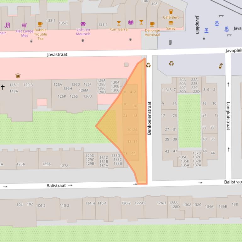 Kaart van postcodegebied 1094HS.