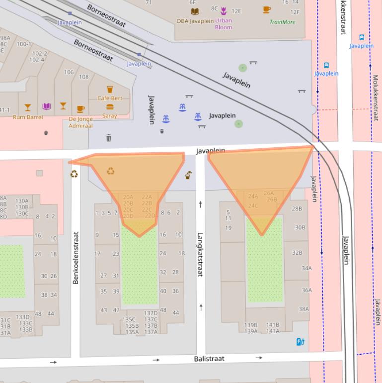Kaart van postcodegebied 1094HX.