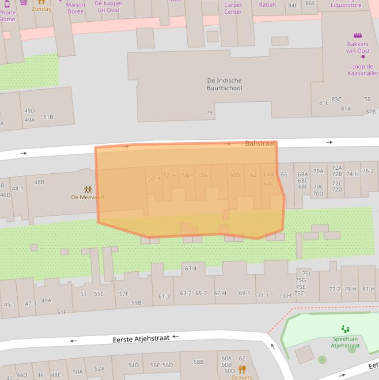 Kaart van postcodegebied 1094JP.