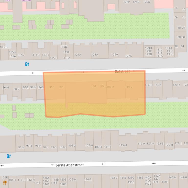 Kaart van postcodegebied 1094JT.
