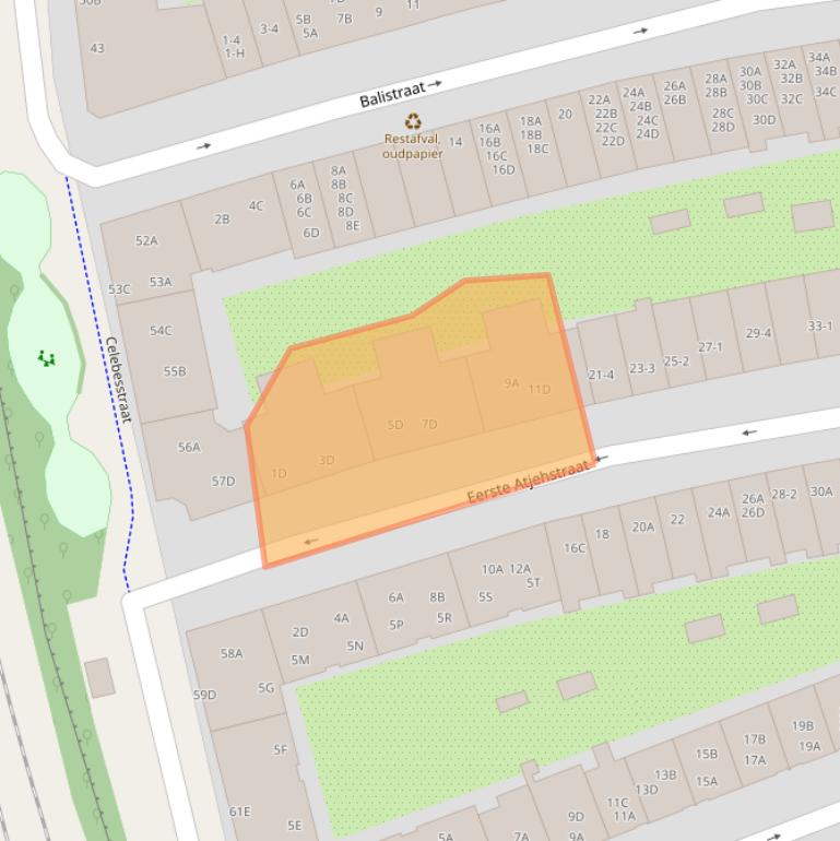 Kaart van postcodegebied 1094JX.