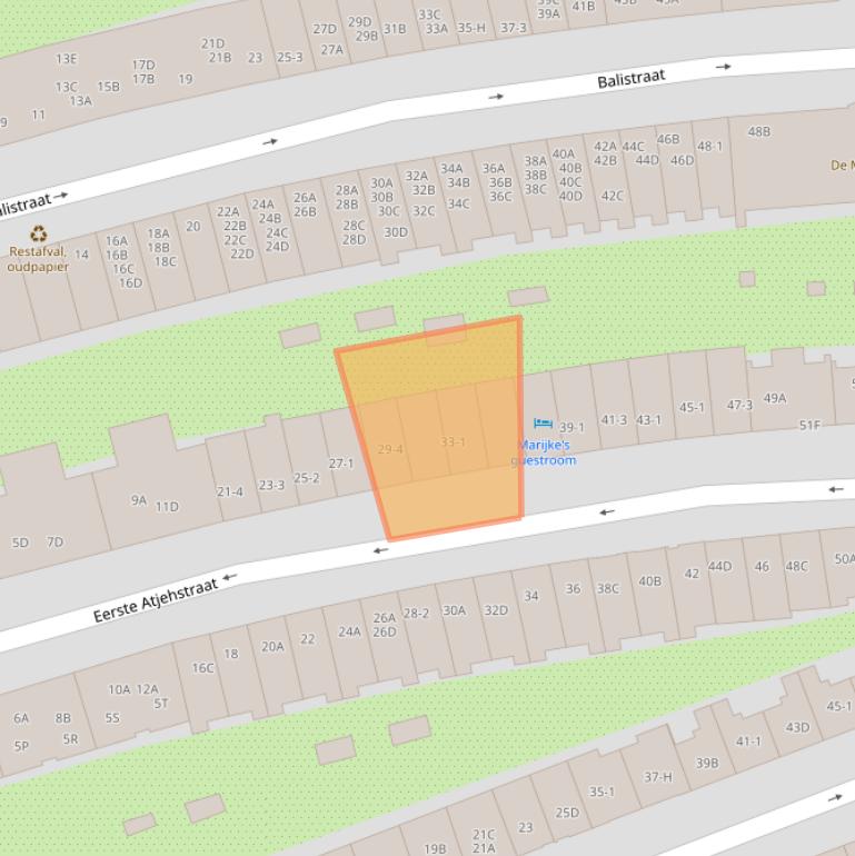 Kaart van postcodegebied 1094KA.