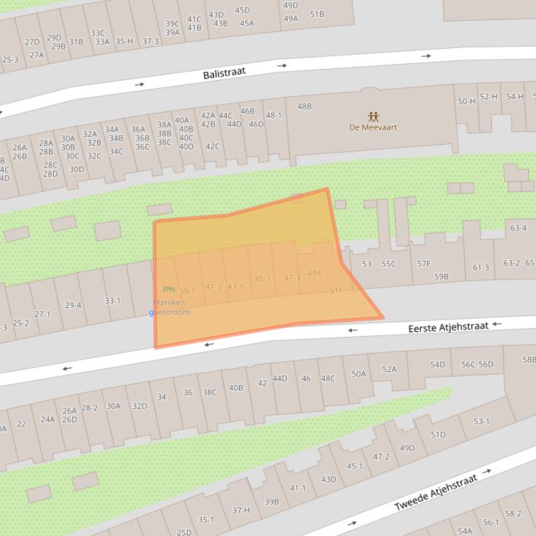 Kaart van postcodegebied 1094KB.