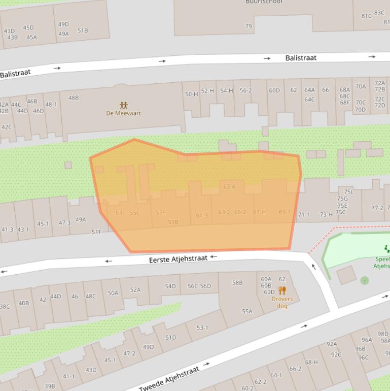 Kaart van postcodegebied 1094KC.