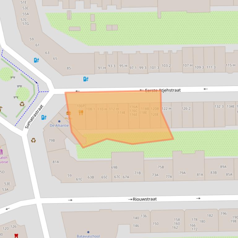 Kaart van postcodegebied 1094KS.