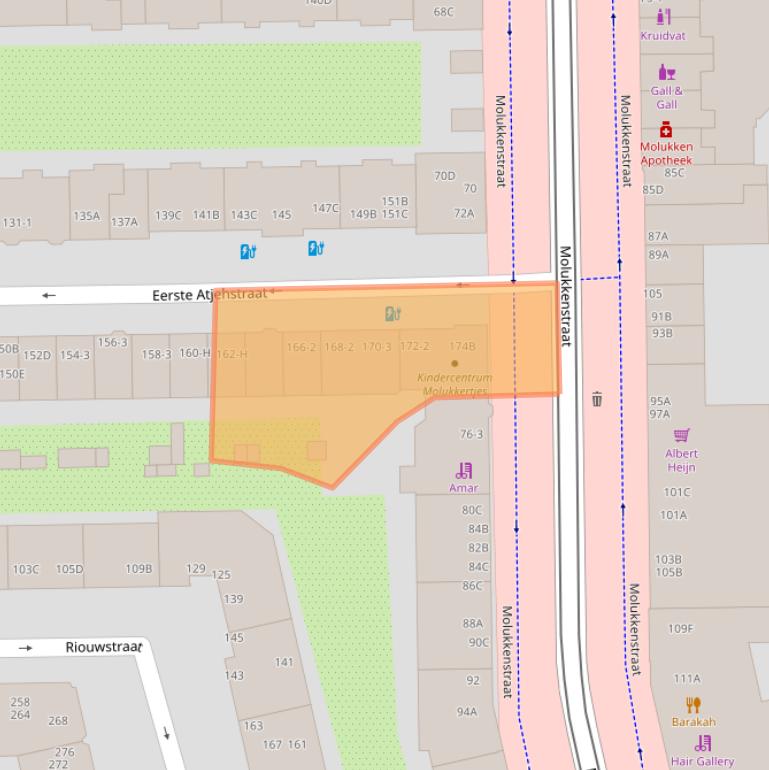 Kaart van postcodegebied 1094KX.