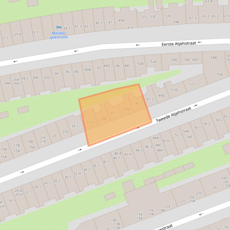 Kaart van postcodegebied 1094LC.