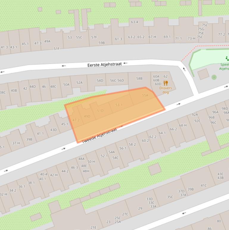 Kaart van postcodegebied 1094LD.