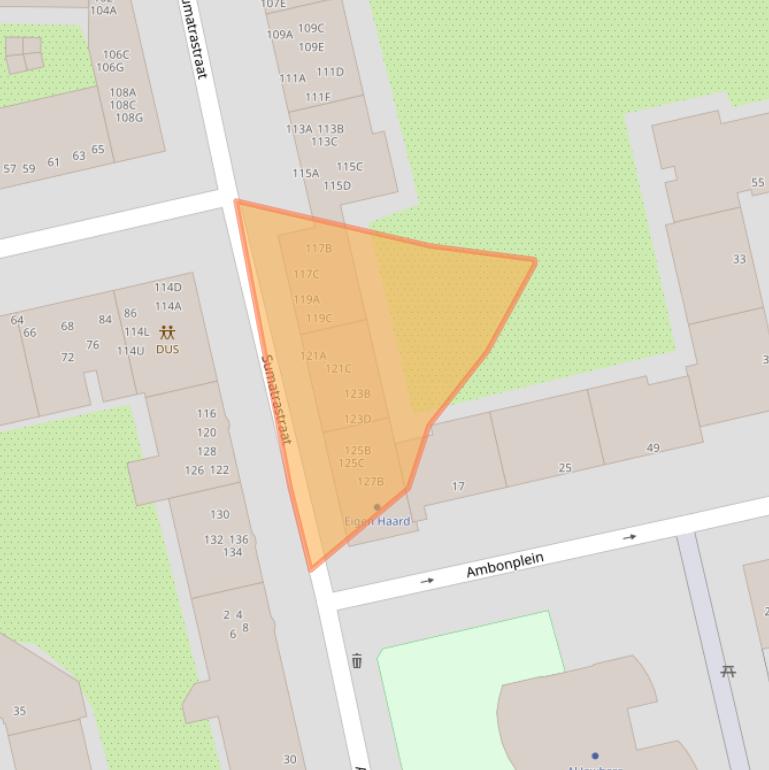 Kaart van postcodegebied 1094LV.