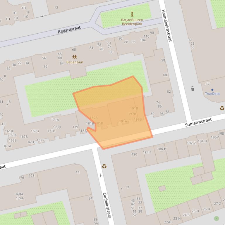 Kaart van postcodegebied 1094NA.