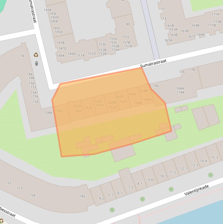 Kaart van postcodegebied 1094NN.