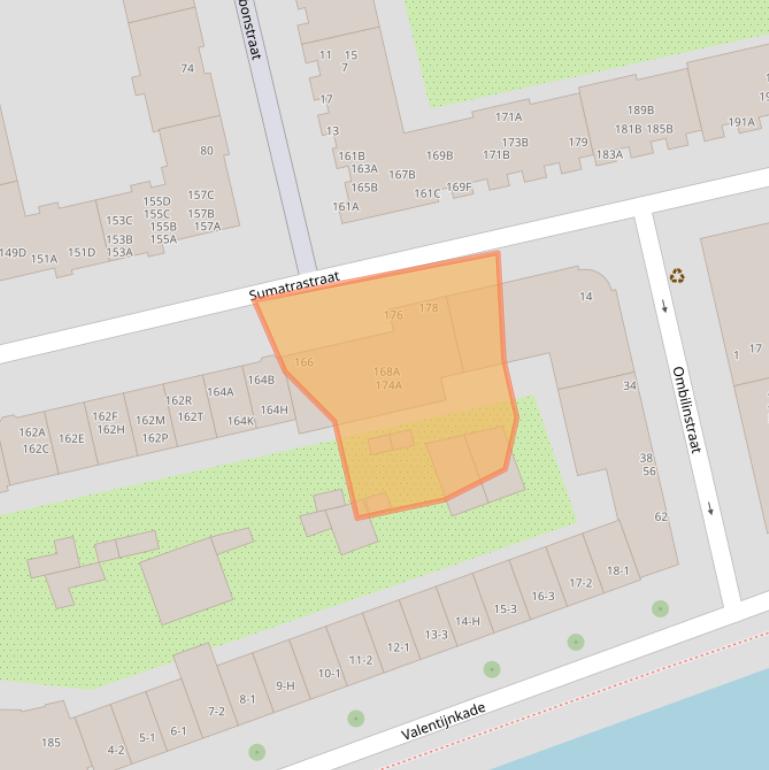 Kaart van postcodegebied 1094NP.