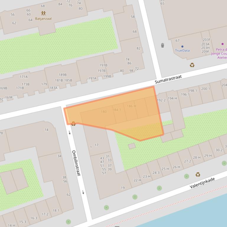 Kaart van postcodegebied 1094NR.