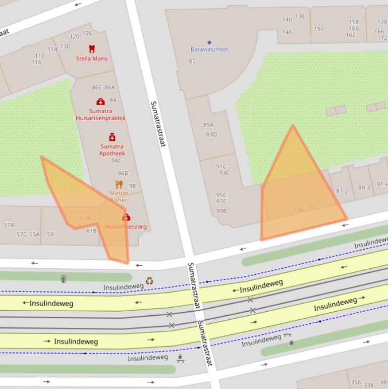 Kaart van postcodegebied 1094PC.