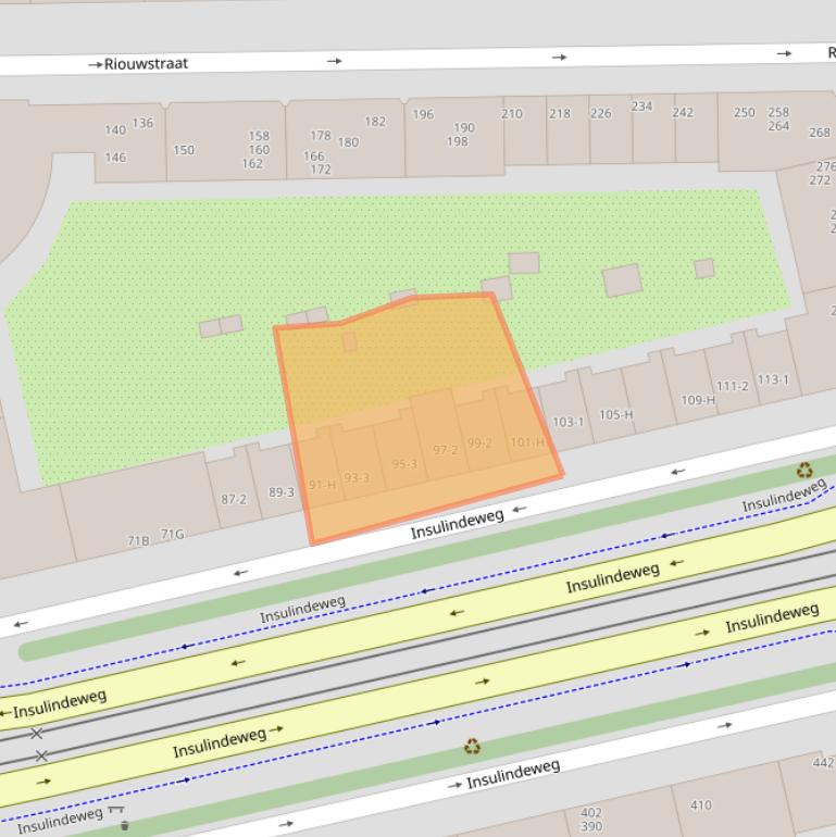 Kaart van postcodegebied 1094PE.