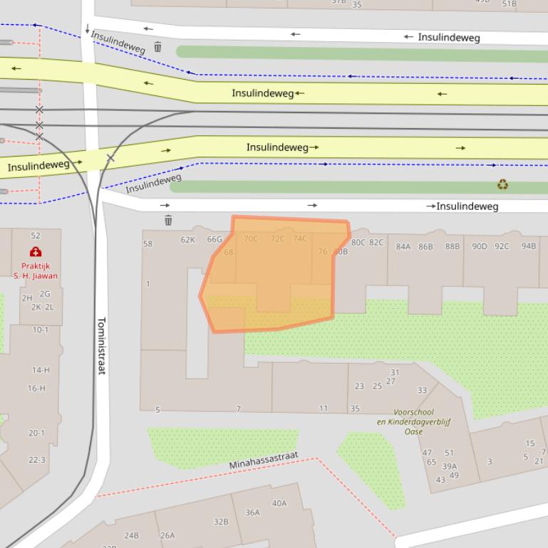 Kaart van postcodegebied 1094PP.