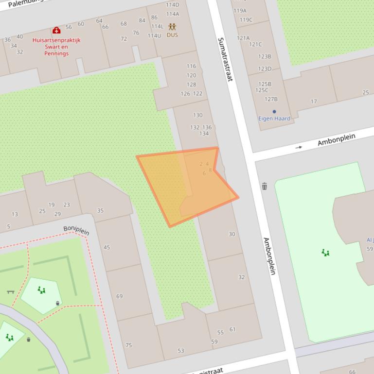 Kaart van postcodegebied 1094PX.