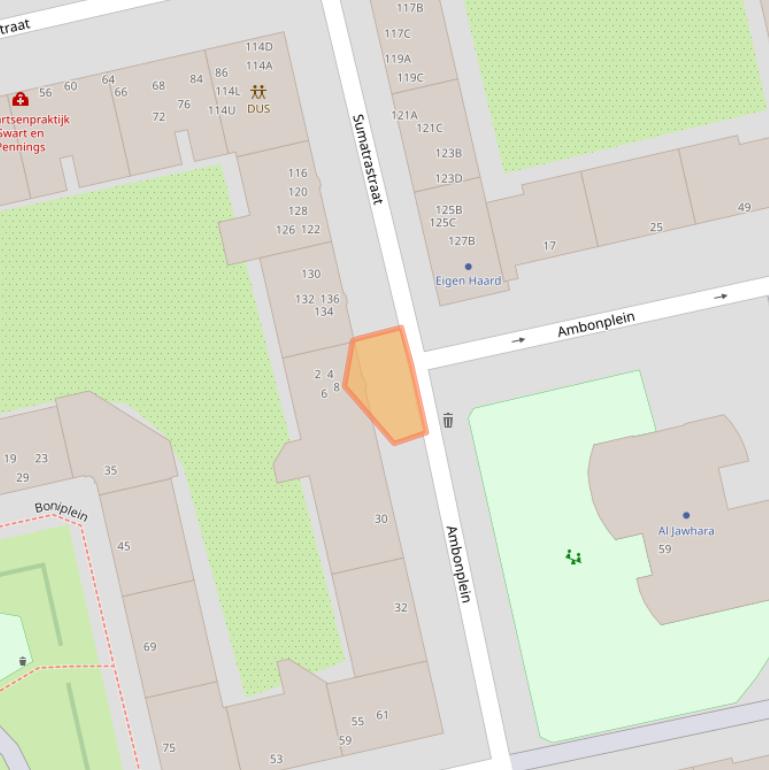 Kaart van postcodegebied 1094PZ.