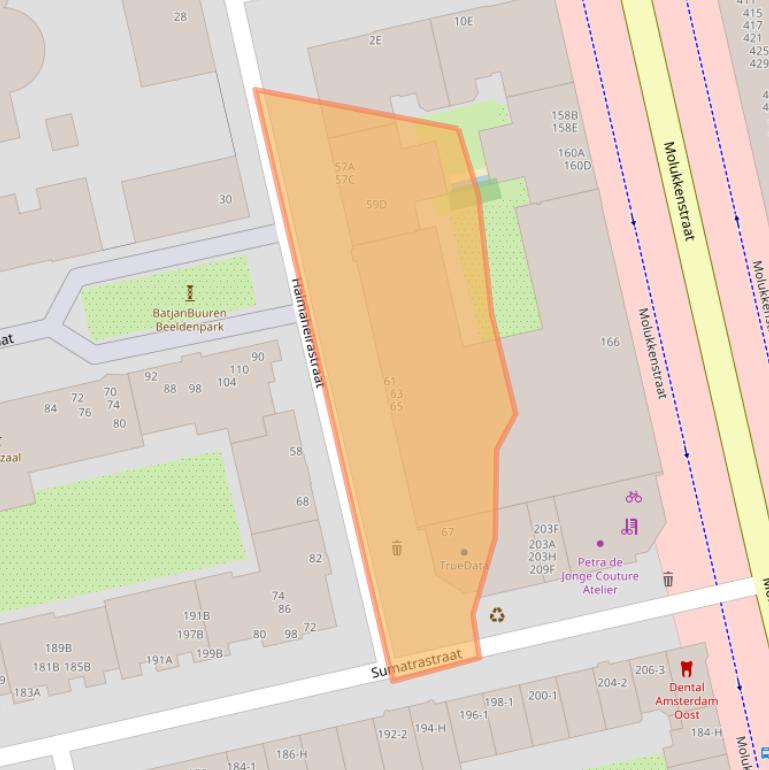 Kaart van postcodegebied 1094RH.