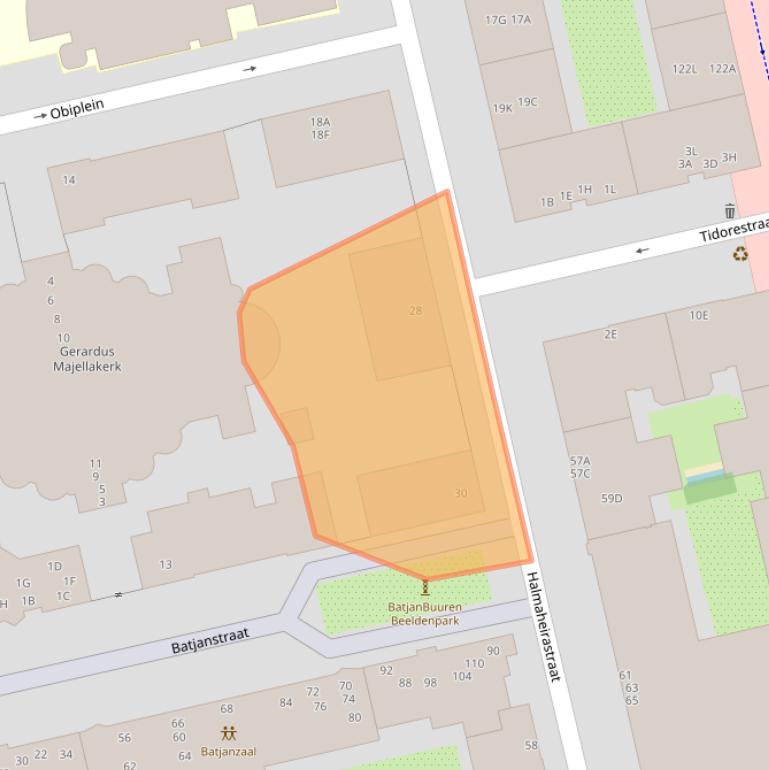 Kaart van postcodegebied 1094RL.