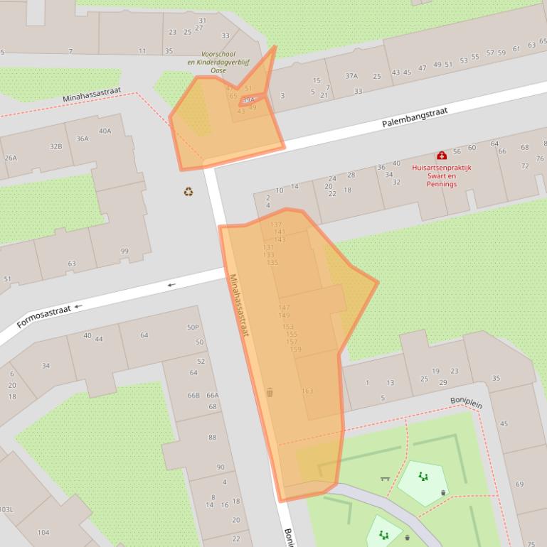 Kaart van postcodegebied 1094RV.
