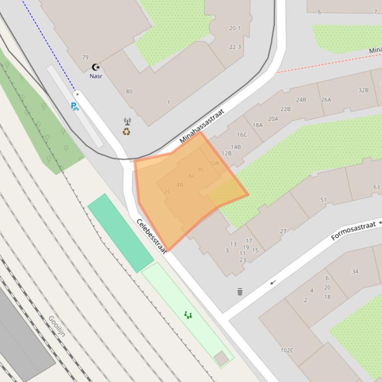 Kaart van postcodegebied 1094RW.