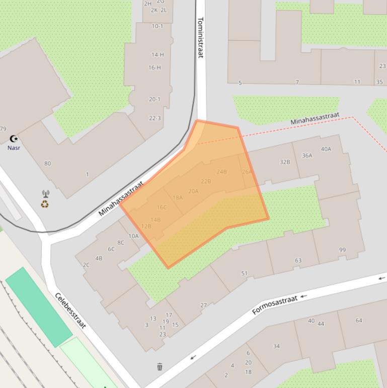 Kaart van postcodegebied 1094RX.