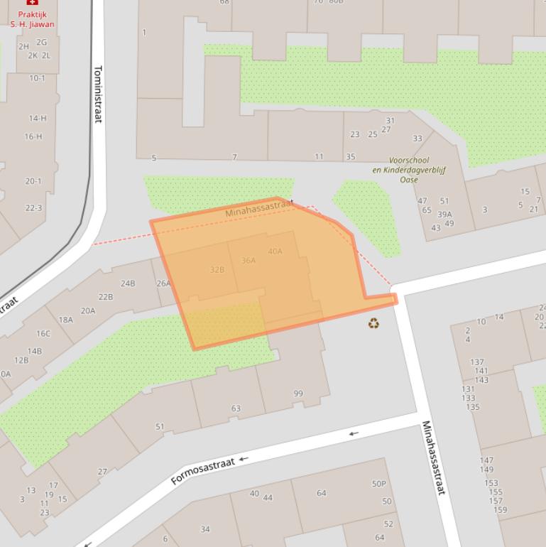 Kaart van postcodegebied 1094RZ.