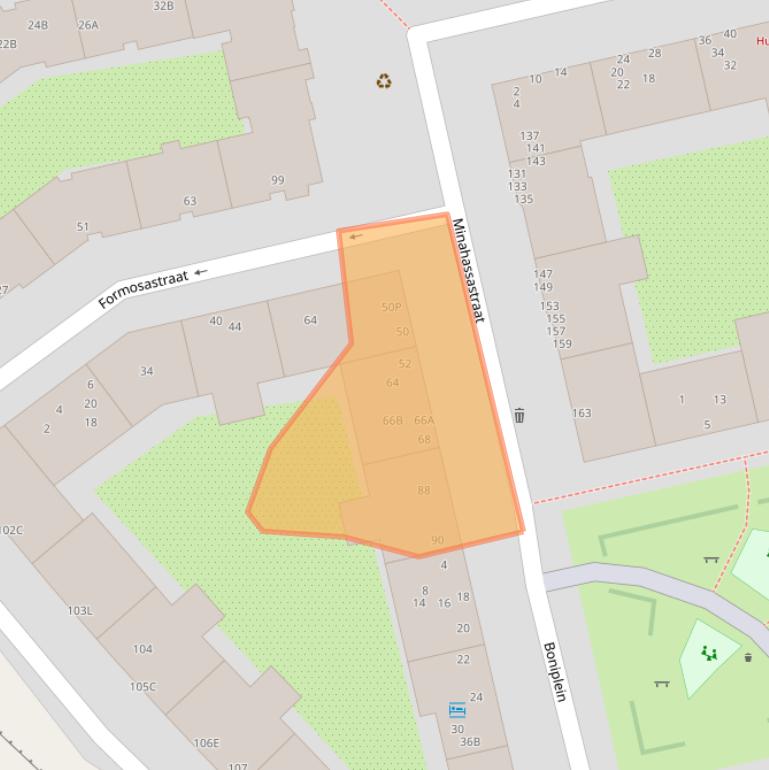 Kaart van postcodegebied 1094SB.