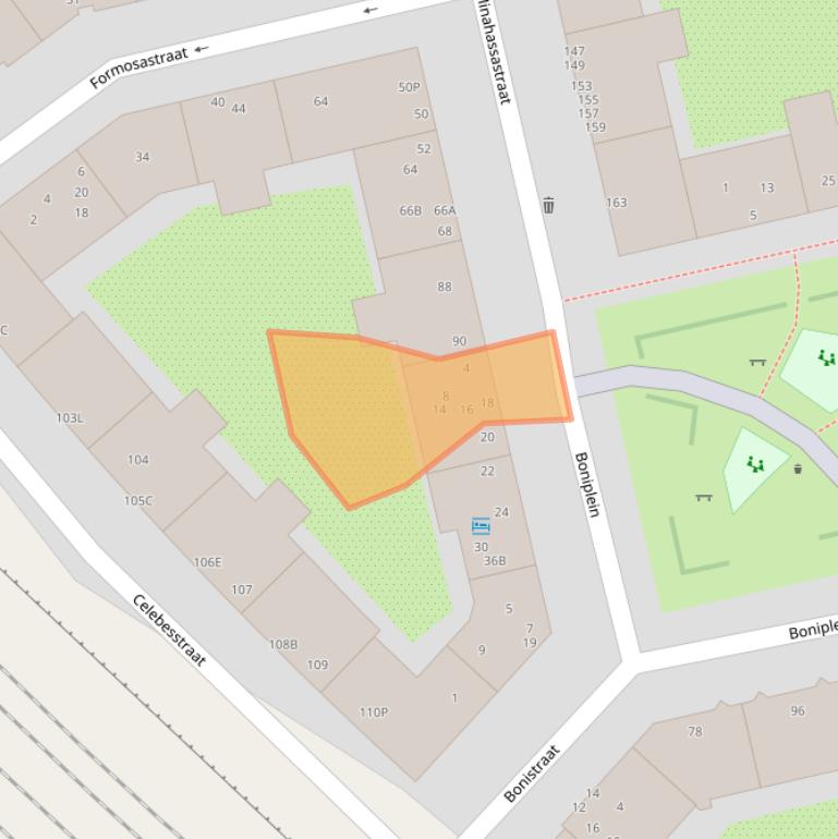 Kaart van postcodegebied 1094SE.