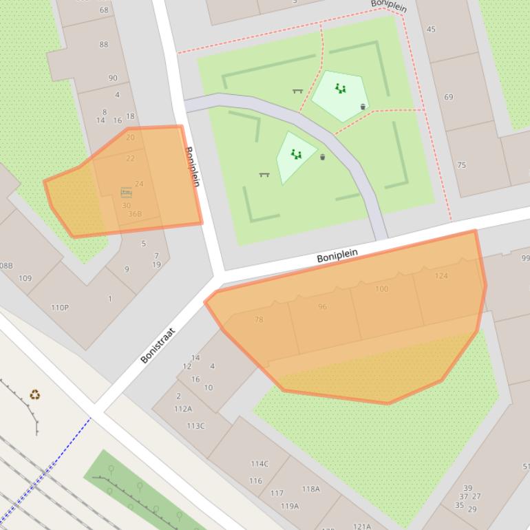 Kaart van postcodegebied 1094SG.