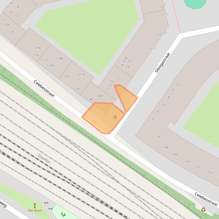 Kaart van postcodegebied 1094SK.