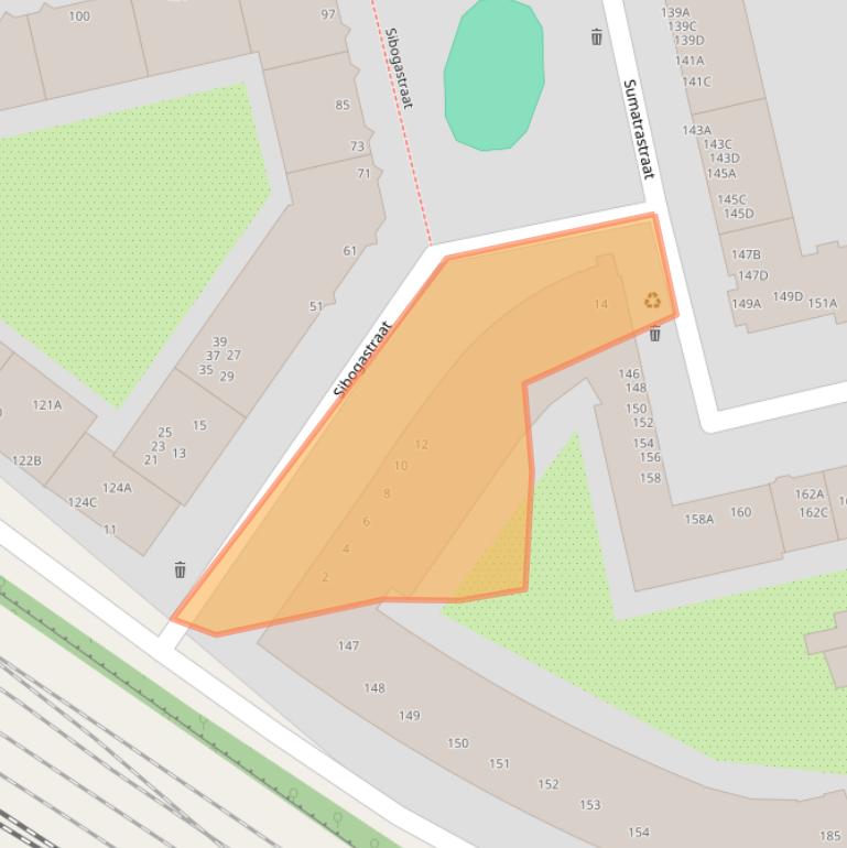 Kaart van postcodegebied 1094SM.