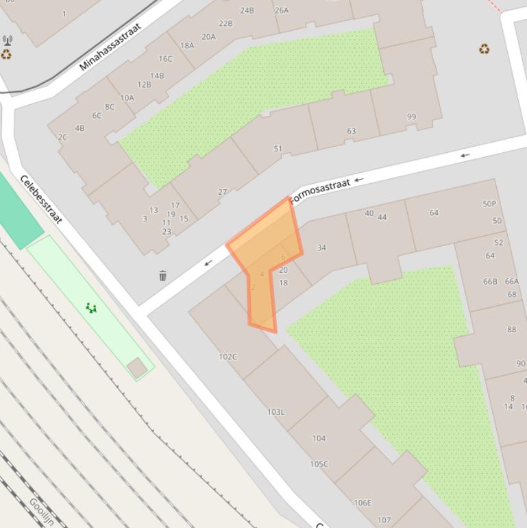 Kaart van postcodegebied 1094SX.