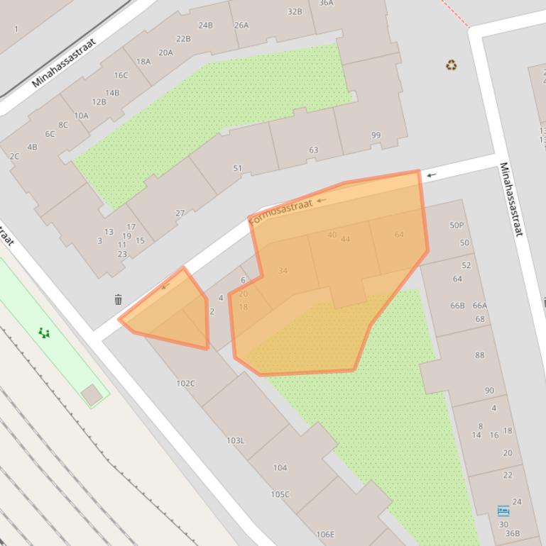 Kaart van postcodegebied 1094SZ.