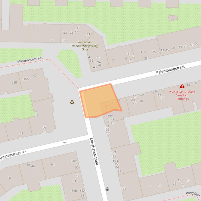 Kaart van postcodegebied 1094TG.