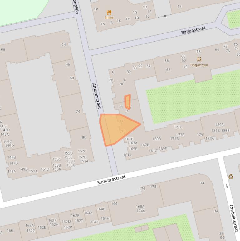 Kaart van postcodegebied 1094TS.