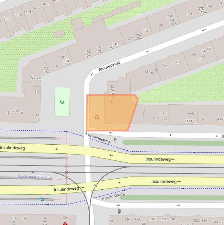 Kaart van postcodegebied 1094XP.