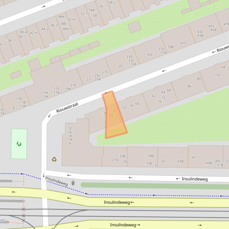 Kaart van postcodegebied 1094XT.